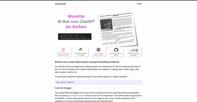 AuthorAI | Enhance your creative authoring flow