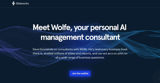 Wolfe | Wolfe is a personal AI management consulting co-pilot that combines powerful generative language models with the knowledge and experience of the world's best management consultants