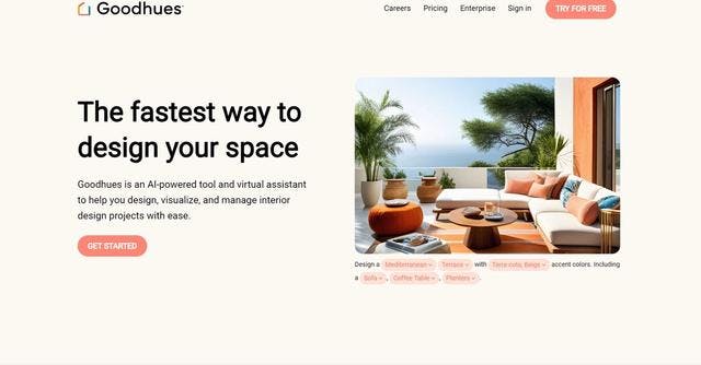 Goodhues.ai | AI-powered tool and virtual assistant for easy interior design project management.