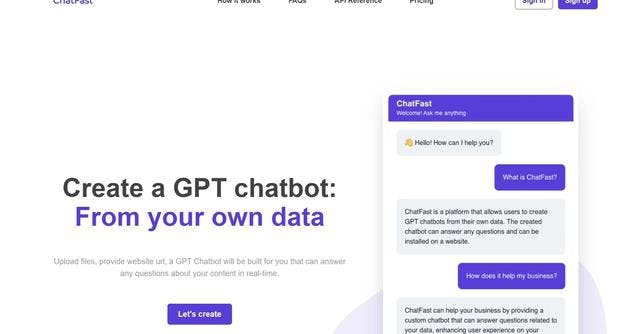 ChatFast | Train chatbots with diverse data