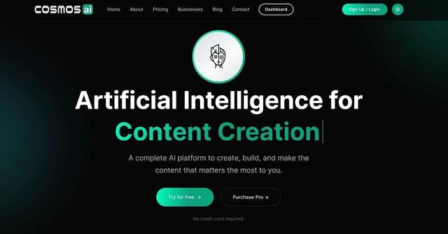 Cosmos AI | Cosmos AI - Comprehensive AI Platform for Business & Lifestyle.