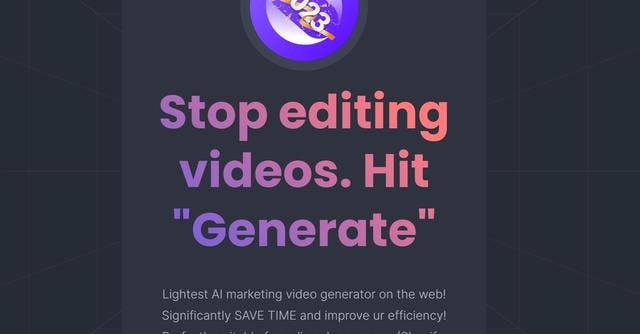 Boolvideo | AI Marketing Video Generator for Online Shop owners.