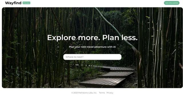 Wayfind | Personalized AI-powered trip planning based on your preferences.