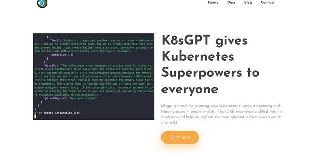 K8sGPT | Simplify Kubernetes cluster management with AI-powered issue diagnosis and triage.