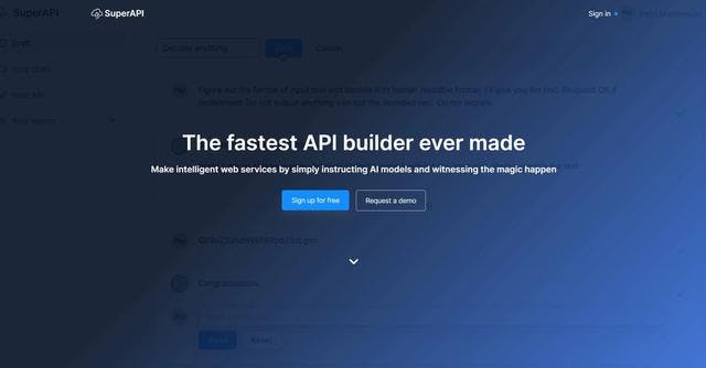 SuperAPI | SuperAPI - The fastest API builder ever made