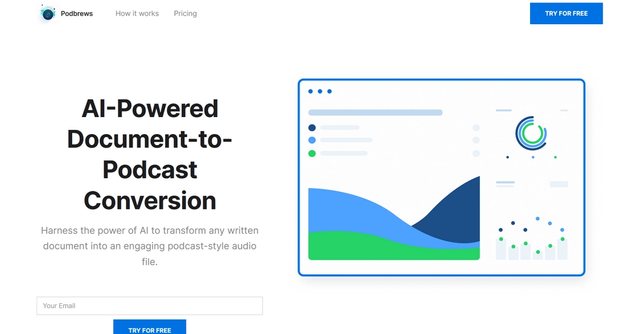 Podbrews | Podbrews is an AI-driven platform that transforms written content into engaging podcast-style audio files.