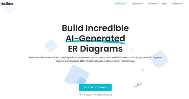 ERBuilder | Generative AI-powered data modeling tool for creating and updating ERDs.