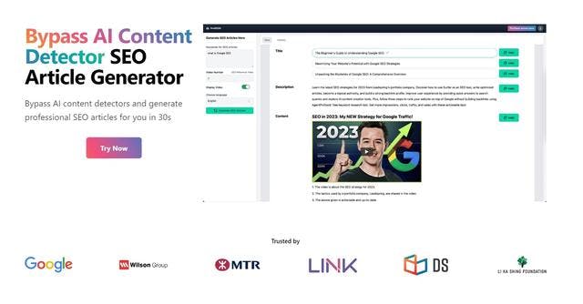 ProSEOAI | Bypass AI detectors with AI-powered content generation for improved SEO.