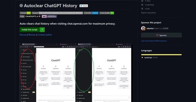 Autoclear ChatGPT History | Maximize privacy with automatic chat history clearing