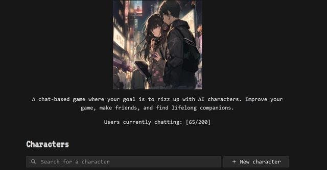RizzGPT | Engaging chat-based game with AI characters for fun and connection