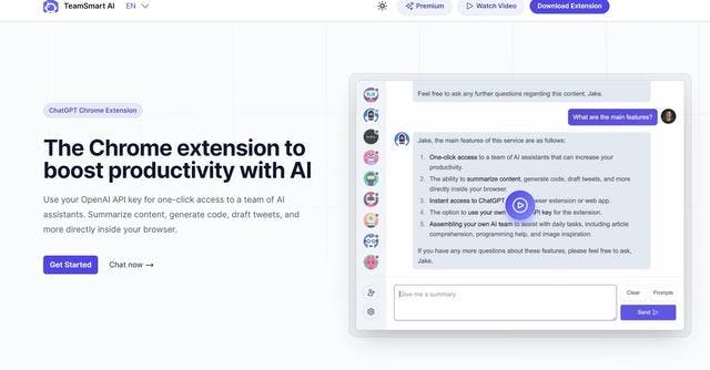 TeamSmart AI | The Chrome extension to boost productivity with ChatGPT