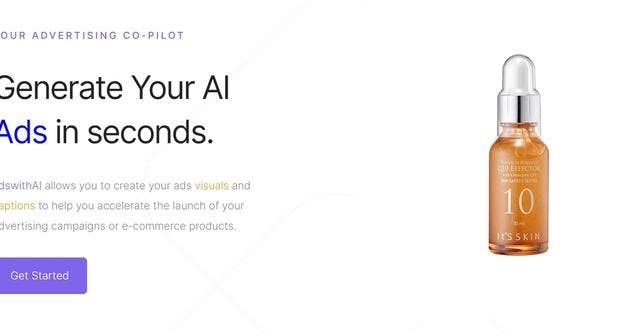 AdswithAI | Generate AI-powered ads visuals and captions in seconds