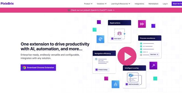 PixieBrix | One extension to drive productivity with AI
