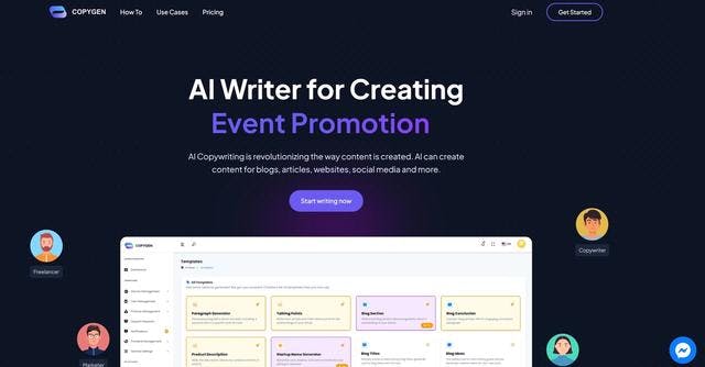 CopyGen | AI-powered content generator for web