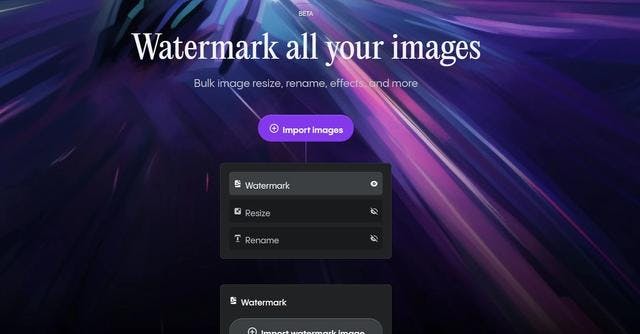 MarkMyIMages | One-click watermark