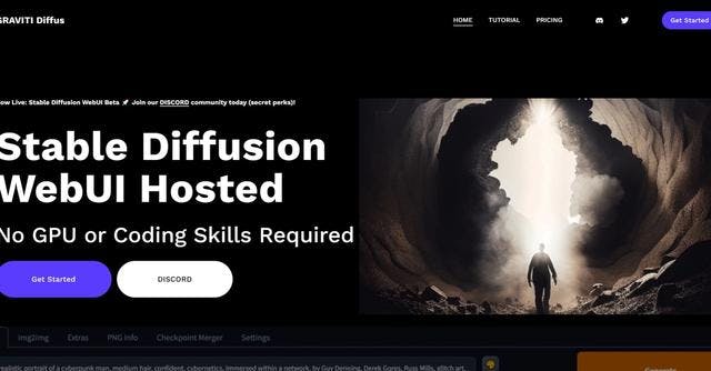 GRAVITI Diffus | platform with an easy-to-use Stable Diffusion WebUI