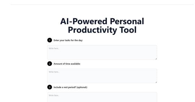 ProductiveGPT | Your AI-Powered Personal Productivity Tool