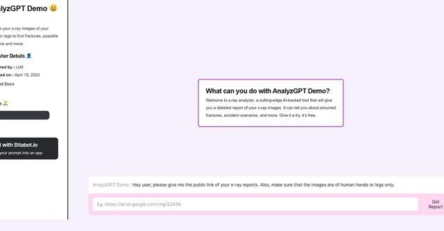 AnalyzGPT | Read x-ray reports with the help of generative AI and computer vision