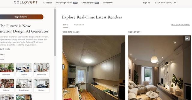 CollovGPT | Experience the future of interior design with this generative-AI solution.