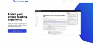 Wiseone | Get More Out of Your Online Reading with Wiseone's Chrome Extension