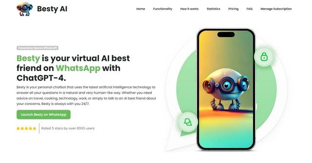 Besty AI | Enjoy Chatting with Besty: Your Virtual AI Companion for WhatsApp
