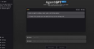 AgentGPT | Deploy Autonomous AI Agents with AgentGPT's Innovative Tool