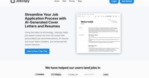 Jobcopy | Craft Your Resume & Cover Letters with Jobcopy