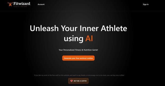 FitWizard | AI based Personalized Fitness & Nutrition Genie!