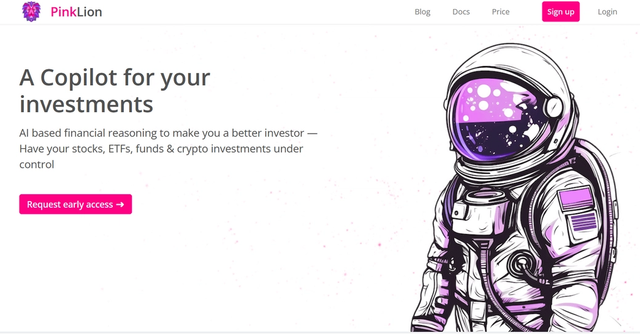 PinkLion | A Copilot for your investments - AI based financial reasoning to make you a better investor