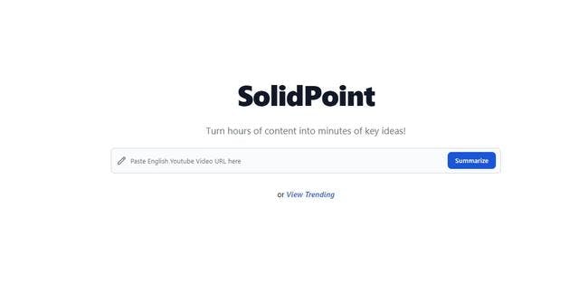 SolidPoint | Turn hours of content into minutes of key ideas!
