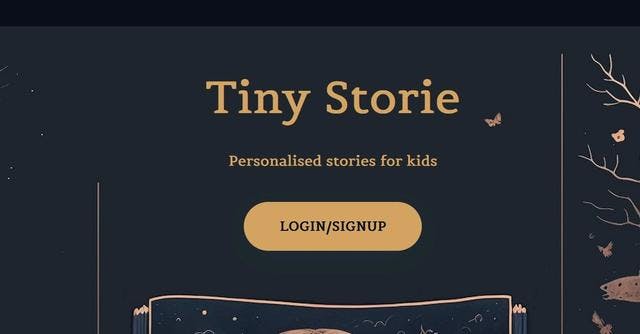 Tiny storie | Personalized audio storytelling for children build using AI