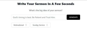 SermonGPT | Write Your Sermon In A Few Seconds