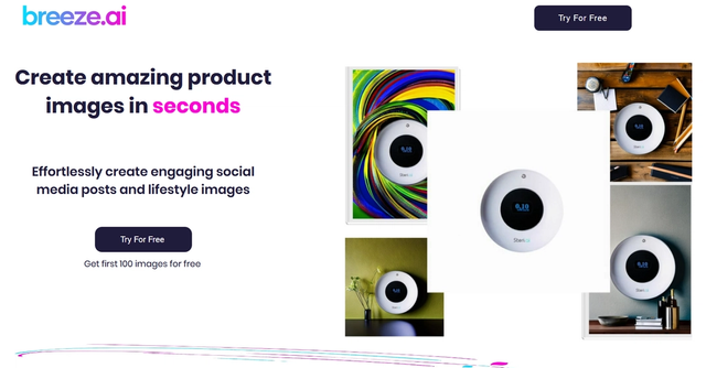 Breeze | Breeze.ai is an artificial intelligence platform that assists marketing and content teams produce captivating product images for e-commerce stores