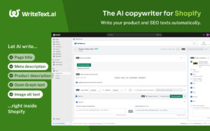 WriteText.ai for Shopify / https://writetext.ai/shopify